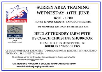 Training in Elstead, Surrey - OPEN TO ALL